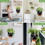 2-Pack 7.2-Inch Self-Watering Hanging Planters - Image 7