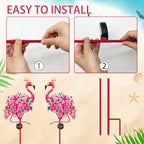 Hexagram Flamingo Yard Decor, Flamingo Solar Lights Outdoor - Image 7