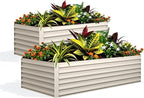 Garvee 2PCS 8x4x2ft Galvanized Raised Garden Bed Outdoor, Rust-Resistant Raised by Garvee