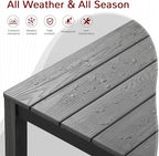 Stoog All-Weather Patio Dining Sets, 5 Pieces Outdoor HIPS Dining Table - Image 3