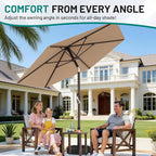 AreShark 7.5FT Patio Umbrella Table Market Umbrella - Image 5