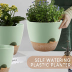 Plant Pots 10/9/8/7.5/7 inch, Self Watering Planters - Image 7