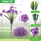 22 Bundles Artificial Flowers Outdoor, Faux Flowers UV Resistant - Image 4