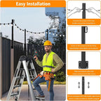 4 Pack String Light Poles, 2.8 Ft Light Poles - Image 6