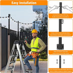 AILBTON 6 Pack 2.8Ft String Light Poles, Light Poles - Image 6