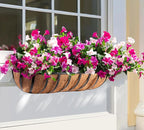 Y&M 24" Coco Liner for Window Box Deck Basket Planter Trough Coconut Fiber - Image 6