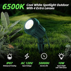 Spotlight Outdoor – 120V Plug-In, 6500K Cool White LED Landscape Lighting - Image 7