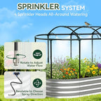 Raised Garden Bed with Self-Watering System, Oval Galvanized Raised Beds - Image 2