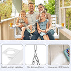 Plawdlik Porch Swings, 2 Seat Patio Chair - Image 7