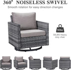 Belord Spacious 11 Pieces Patio Conversation Set - Image 4