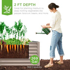 Best Choice Products 6x3x2ft Outdoor Metal Raised Garden Bed, Deep Root Box - Image 3