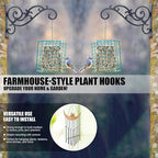Hanging Planter Hooks 8-Inch 2 Pcs, Outdoor Hanging Brackets Wall Hook Heavy - Image 4