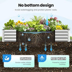 Quictent Galvanized Raised Garden Bed Metal Planter Box Bottomless - Image 5