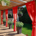 SpaceDresser Waterproof Outdoor Sheer Curtains - Image 4