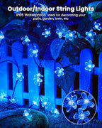 Brightown 60 LED Solar Flower String Lights - Image 2