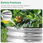 JERIA Raised Garden Bed, Galvanized Raised 2×2×1ft Planter Boxes Outdoor - Image 5