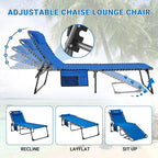 KingCamp Lounge Chair Outdoor, Folding Tanning Chairs Comfy Adjustable - Image 4