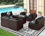 NICESOUL 9pcs Patio Furniture Set - Image 3