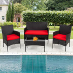 PayLessHere Outdoor Furniture Set 4Pc Modular Patio Furniture Set Water - Image 3