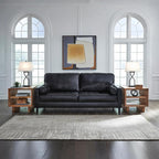 Signature Design by Ashley Bryceview Contemporary Leather Match Tufted Sofa - Image 2
