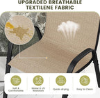 UDPATIO Patio Chairs Set of 4, Stackable Outdoor Dining Chairs - Image 5