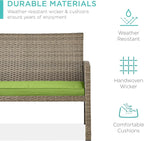 Best Choice Products 4-Piece Outdoor Wicker Patio Conversation Furniture Set - Image 3