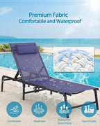 Foldable Chaise Lounge Chair - Image 5