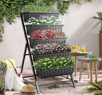 SEJOV 2 Pack Vertical Raised Garden Bed, 5 Tiers Elevated Planter Box - Image 4