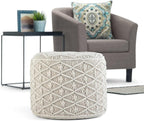SIMPLIHOME Coates Round Pouf - Image 8