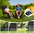 Suteck Zero Gravity Chair, Reclining Camping Lounge Chair w/Removable Cushion - Image 8