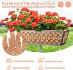 Riare 4 Pack 24 Inch Window Boxes Planters - Image 6