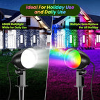 ZZXX 20W RGB Outdoor Spotlight Halloween 120V Color Changing Landscape Lights - Image 5