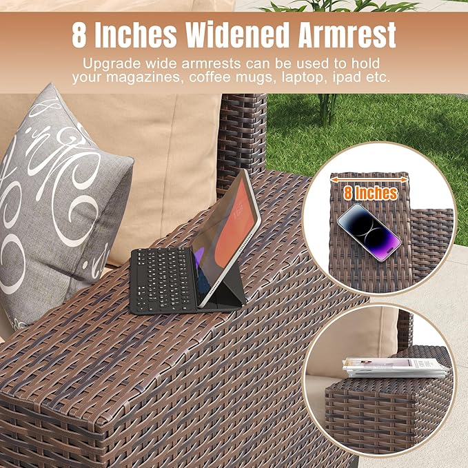 Aoxun 7 Pieces Patio Furniture Set - Image 3