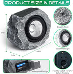 2 Pack Solar Rock Lights Outdoor, Angle Adjustable Solar Lights Outdoor - Image 5