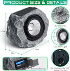 4 Pack Solar Rock Lights Outdoor, Angle Adjustable Solar Lights Outdoor - Image 5