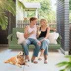 VINGLI Upgraded Patio Wooden Porch Swing - Image 5