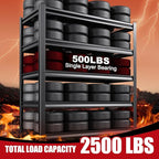 Set 2 Garage Shelving-3000 lbs 5 Tier Storage Shelves, Adjustable Heavy Duty - Image 5