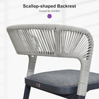 PURPLE LEAF 11 Pieces Outdoor Dining Set Patio Table and Chairs Set Aluminum - Image 3