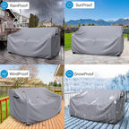 Heavy Duty Patio Sofa Cover, Mrrihand 2-Seater Outdoor Sofa Loveseat Cover - Image 6