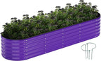 Galvanized Metal Planter Raised Garden Bed Kit by ZFHgarden