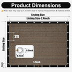 Artpuch 90% Sun Shade Cloth, 6 x 16 FT Pergola Shade Cover Canopy - Image 4