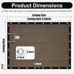 Artpuch 90% Sun Shade Cloth, 4 x 16 FT Pergola Shade Cover Canopy - Image 4
