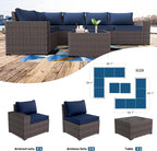 Kullavik 13PCS Outdoor Patio Furniture Set - Image 7