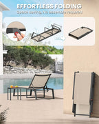 Aluminum Patio Chaise Lounge Set of 2 - Image 3