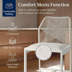 Best Choice Products Indoor Outdoor Counter Height Bar Stools Set of 2 - Image 4