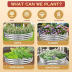Durable Round Galvanized Steel Raised Garden Bed - Image 6