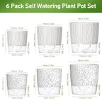 Self Watering Pots for Indoor Plants, 4/5.5/6.3 Inch Plant Pots Indoor Outdoor - Image 2