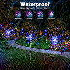 btfarm 1 Pack Solar Garden Lights Outdoor, 8 Modes Firework Lights Solar Powered - Image 7