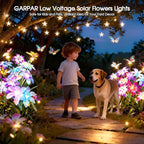 Garpar Solar Flowers Lights Outdoor Waterproof, Upgraded 8 Pack Solar Garden - Image 6