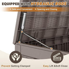 Outdoor Storage Box, Resin Deck Boxes Indoor and outdoor, Waterproof Storage - Image 5